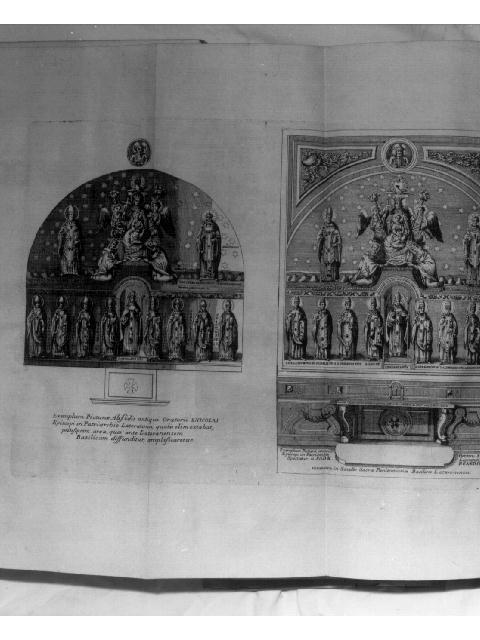 Madonna con Bambino in trono tra santi (stampa) - PRODUZIONE LIGURE (terzo quarto sec. XVIII)