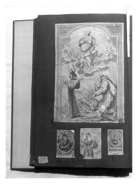 Madonna Immacolata e Santi (stampa) di Burrini Giovan Antonio, Fritz Anton (sec. XVIII)