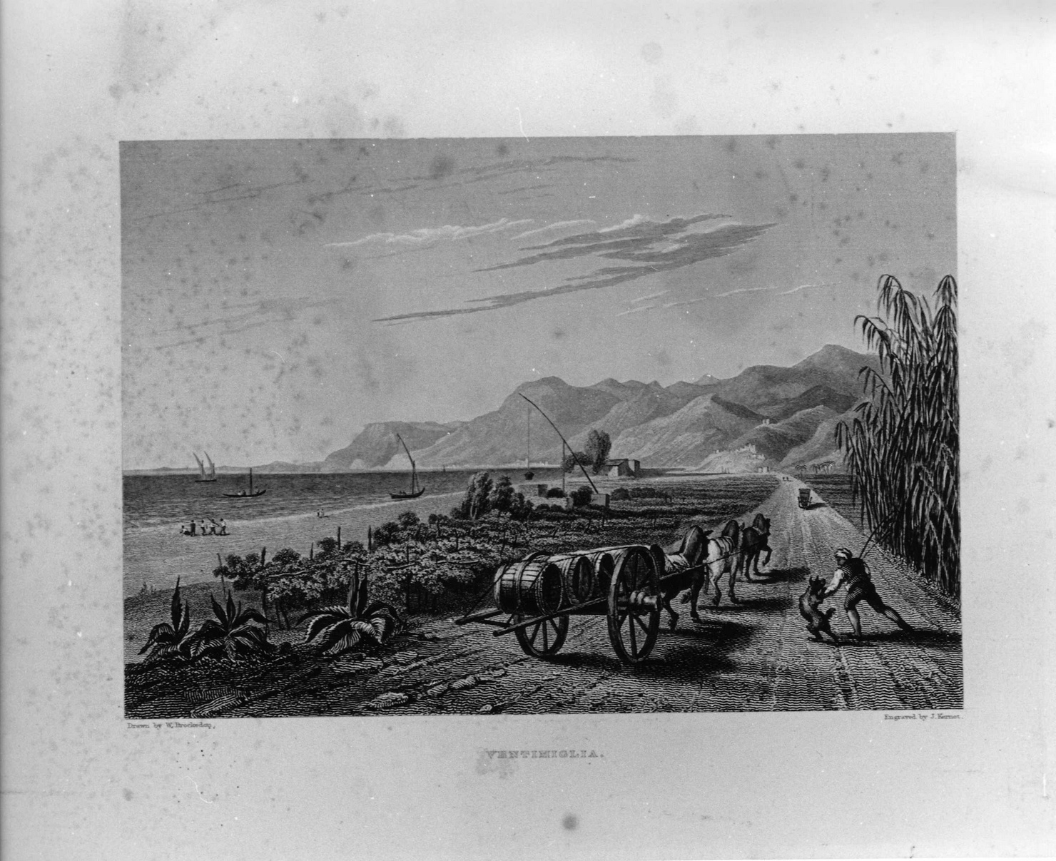 paesaggio (stampa) di Kernott James H, Brockedon William (sec. XIX)