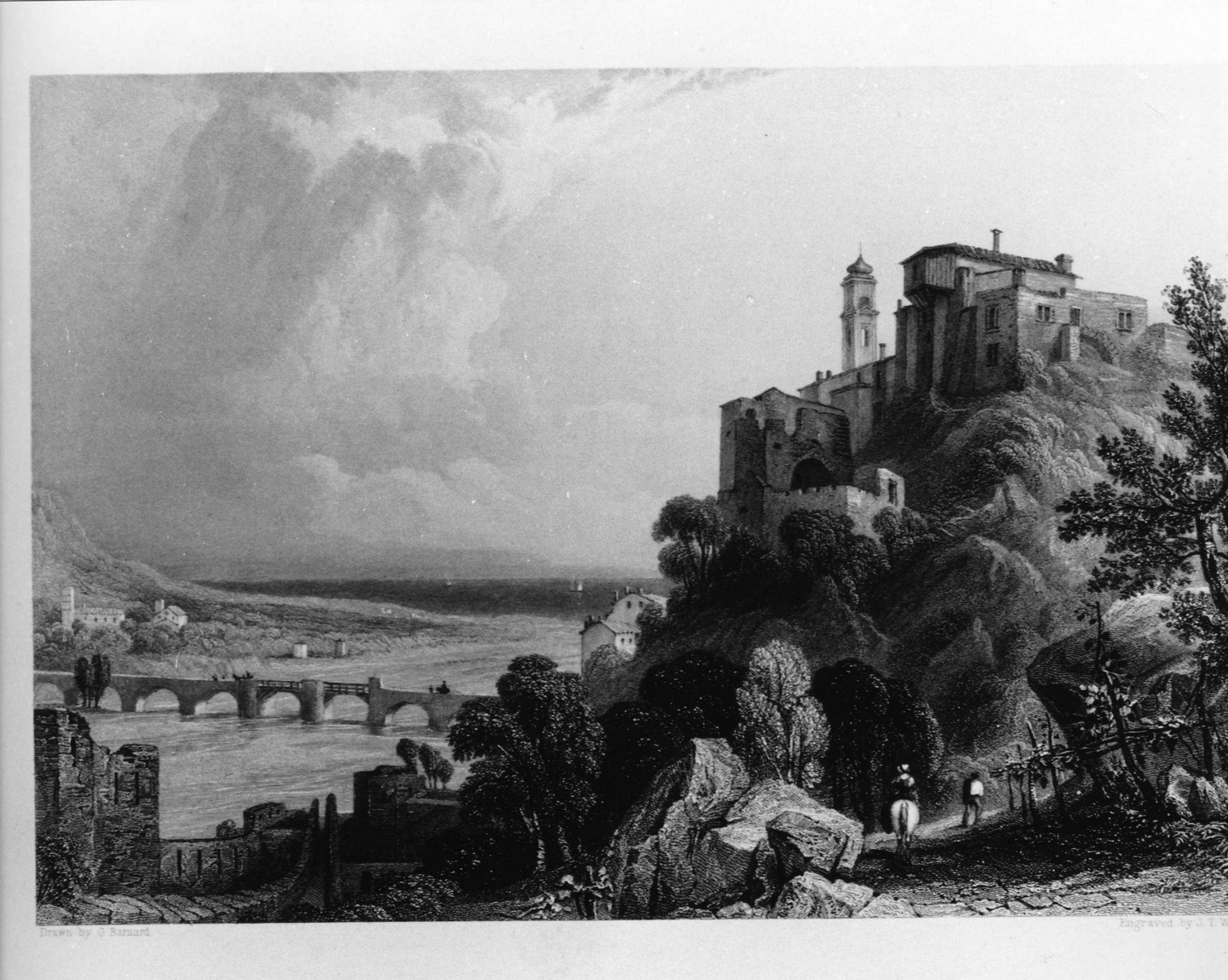 paesaggio (stampa) di Barnard George, Willmore James Tibbits (sec. XIX)