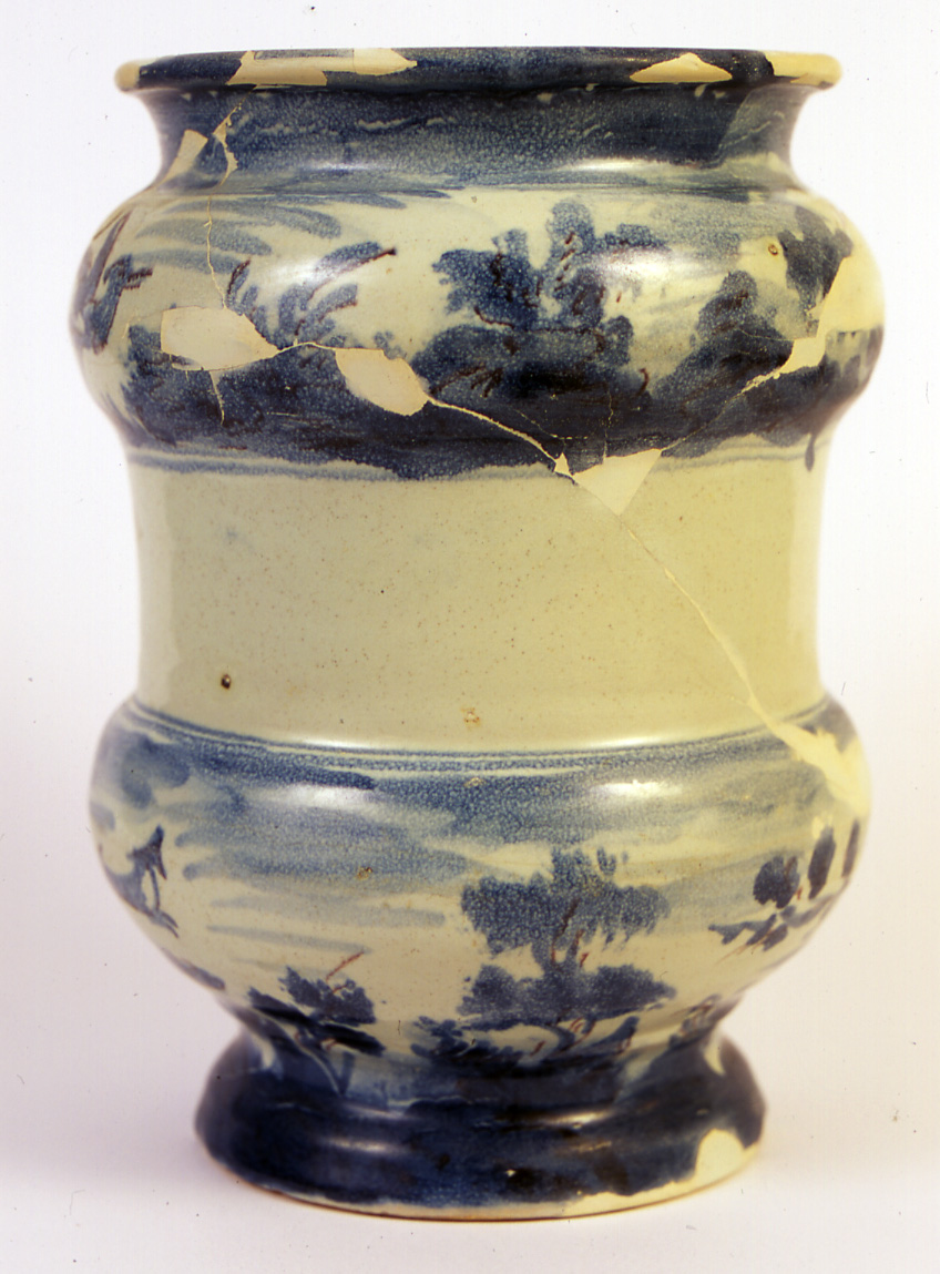 vaso da farmacia, opera isolata - manifattura di Savona (sec. XVIII)
