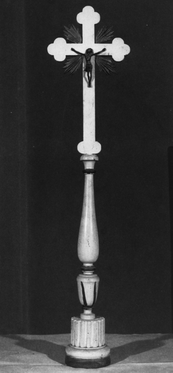 Cristo crocifisso (croce d'altare) - ambito laziale (sec. XIX)