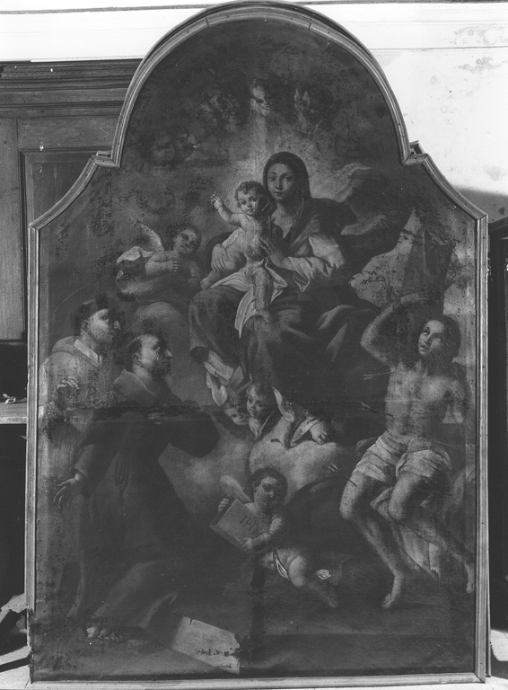 Madonna con Bambino e Santi (dipinto) - ambito Italia meridionale (fine sec. XVIII)