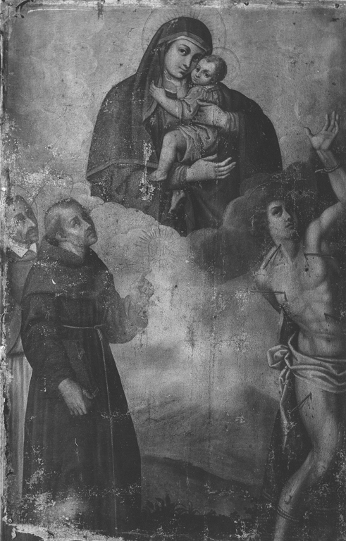 Madonna con Bambino e Santi (dipinto) - ambito laziale (inizio sec. XIX)