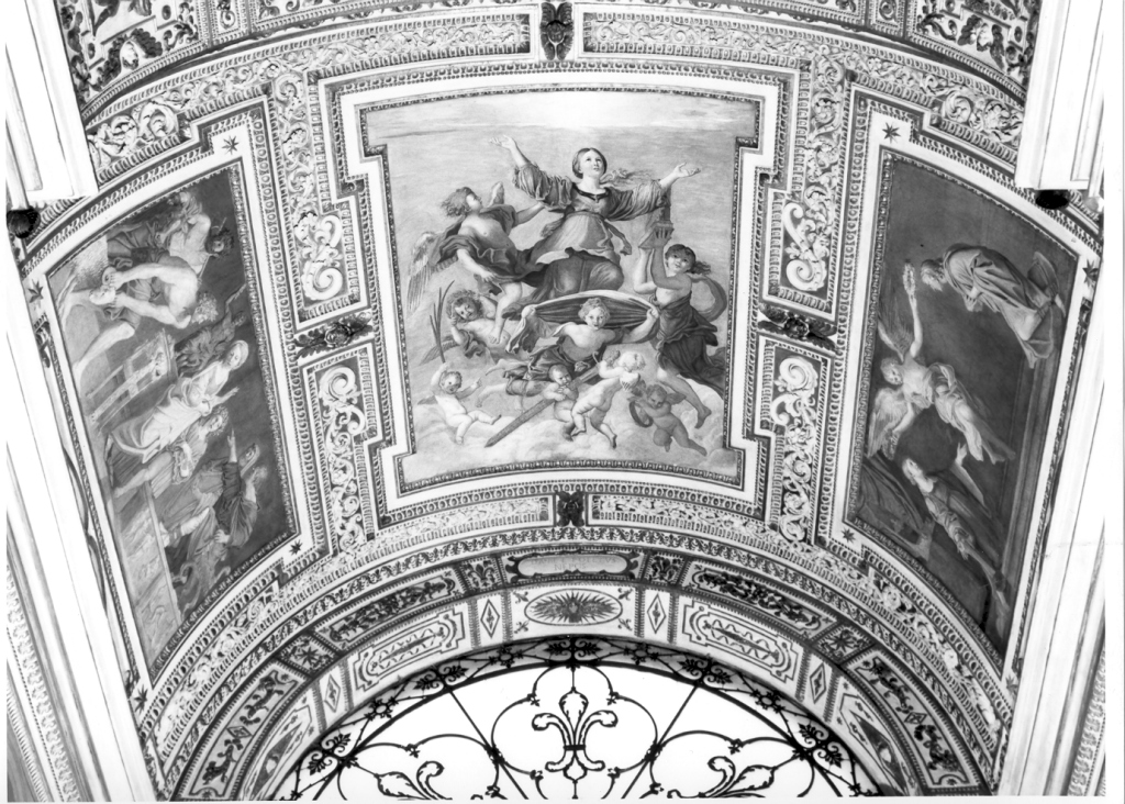 Storie di S. Cecilia (decorazione pittorica) di Zampieri Domenico detto Domenichino (sec. XVII)