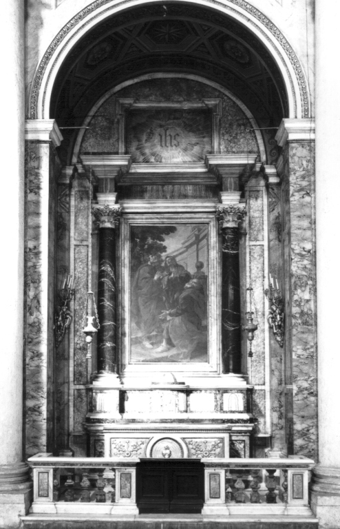 altare - a edicola - ambito romano (prima metà sec. XVIII)