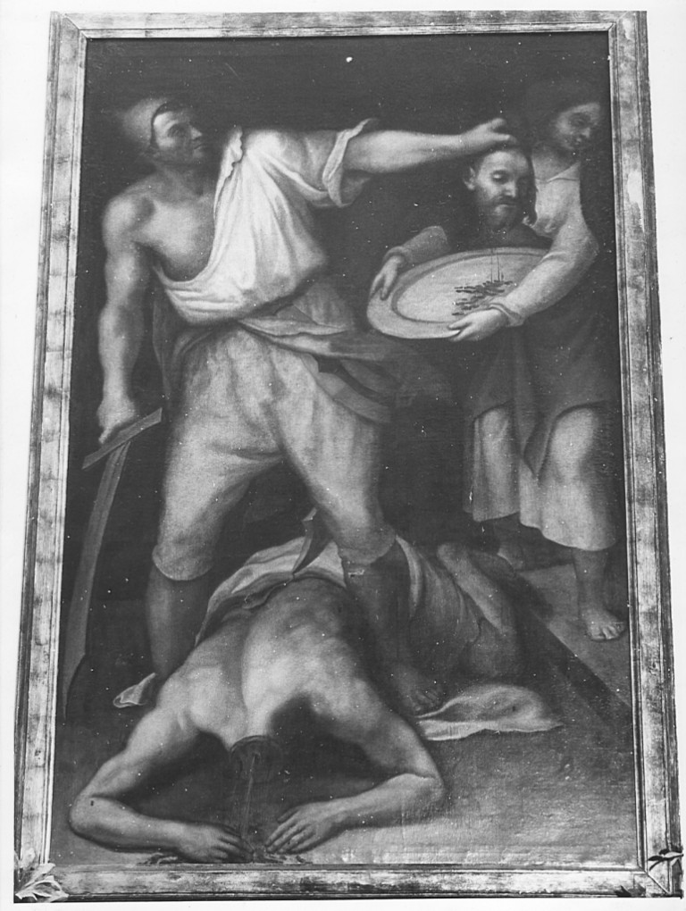 decapitazione di San Giovanni Battista (dipinto) di Muziano Girolamo detto Girolamo da Brescia (seconda metà sec. XVI)