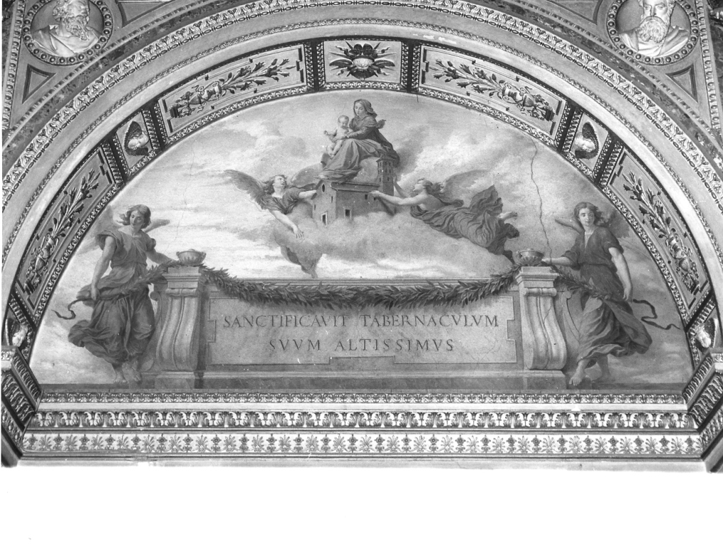 trasporto della Santa Casa a Loreto (dipinto) di Mariani Cesare (attribuito) (seconda metà sec. XIX)