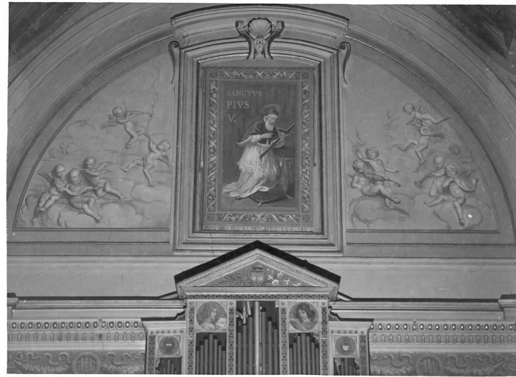 San Pio V papa (dipinto) di Luzzi Cleto (sec. XX)