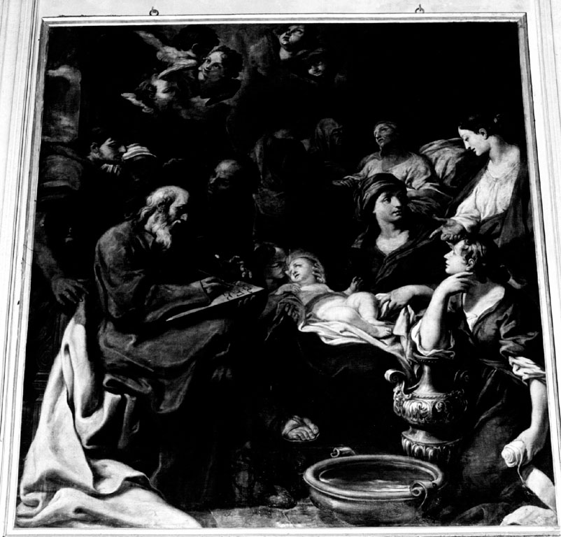 nascita di San Giovanni Battista (dipinto) di Marini Pasquale Andrea (sec. XVIII)