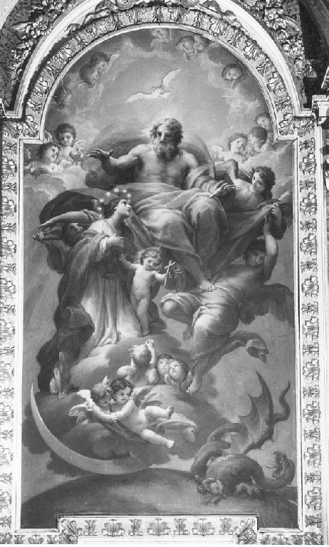 Immacolata Concezione (dipinto) di Mancini Francesco (sec. XVIII)
