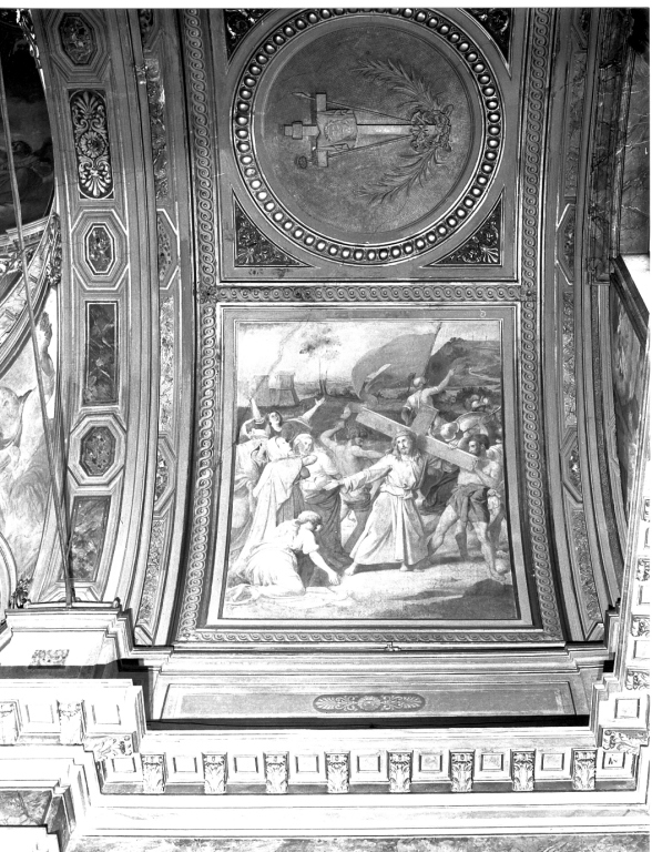 salita di Cristo al monte Calvario (dipinto) di Scaccioni Achille (sec. XIX)