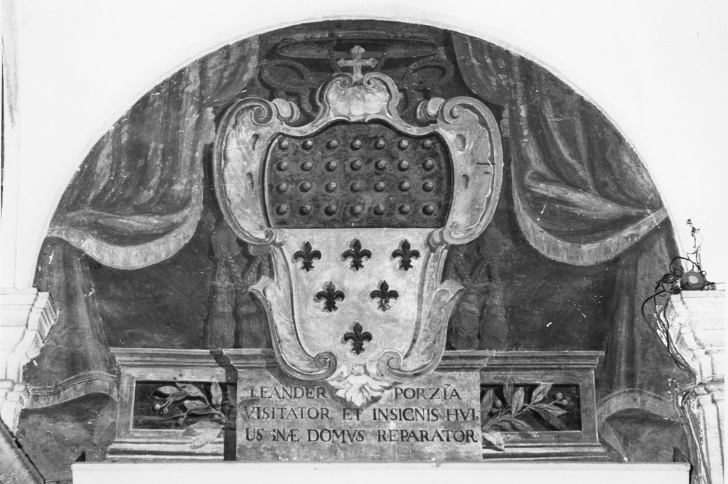 stemma del Cardinale Leandro Porzia (dipinto, complesso decorativo) - ambito romano (prima metà sec. XIX)