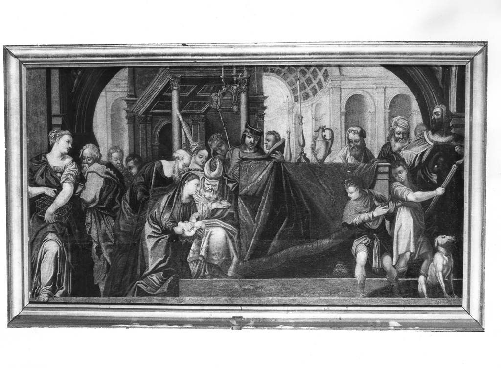 presentazione di Gesù al tempio (dipinto, opera isolata) - ambito romano (sec. XVII)