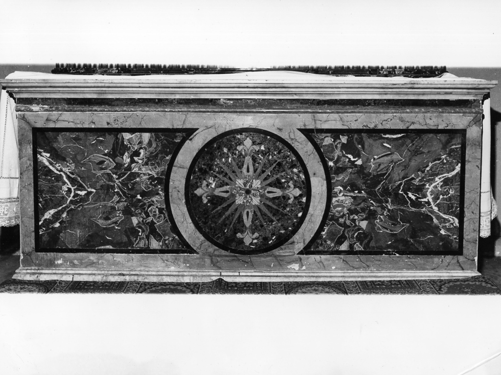 paliotto - a pannello piano - ambito romano (prima metà sec. XIX)