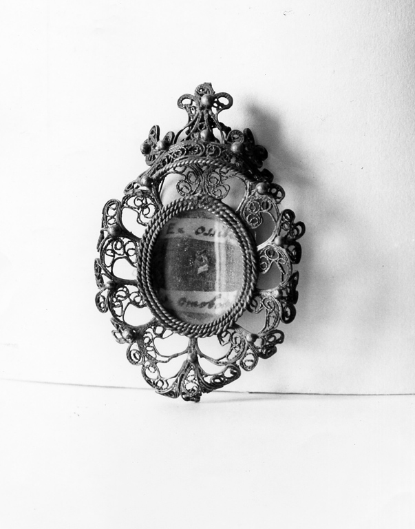 reliquiario - ambito laziale (sec. XVIII)