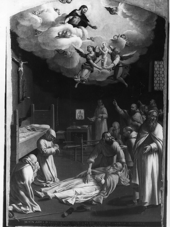 morte di San Romualdo (dipinto) - ambito laziale (inizio sec. XVII)