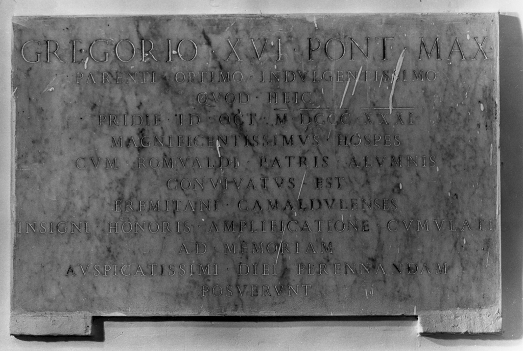 lapide documentaria - ambito laziale (sec. XIX)