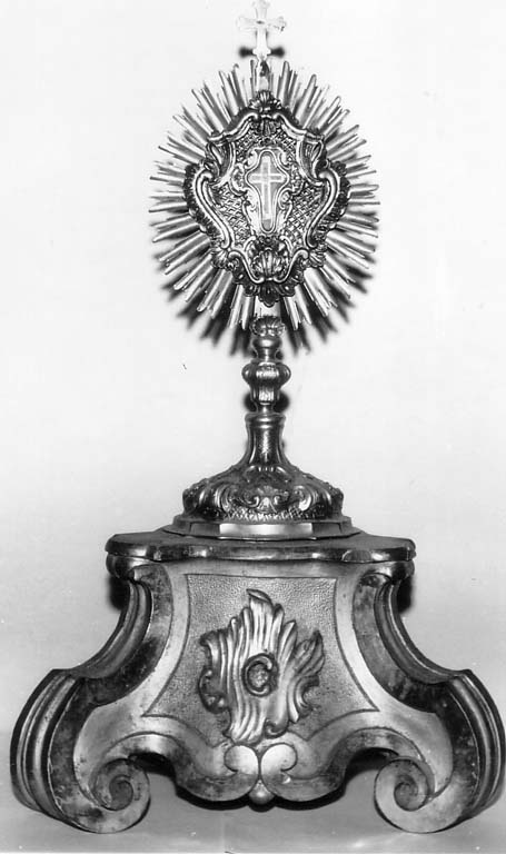 reliquiario - a ostensorio - ambito romano (sec. XIX)