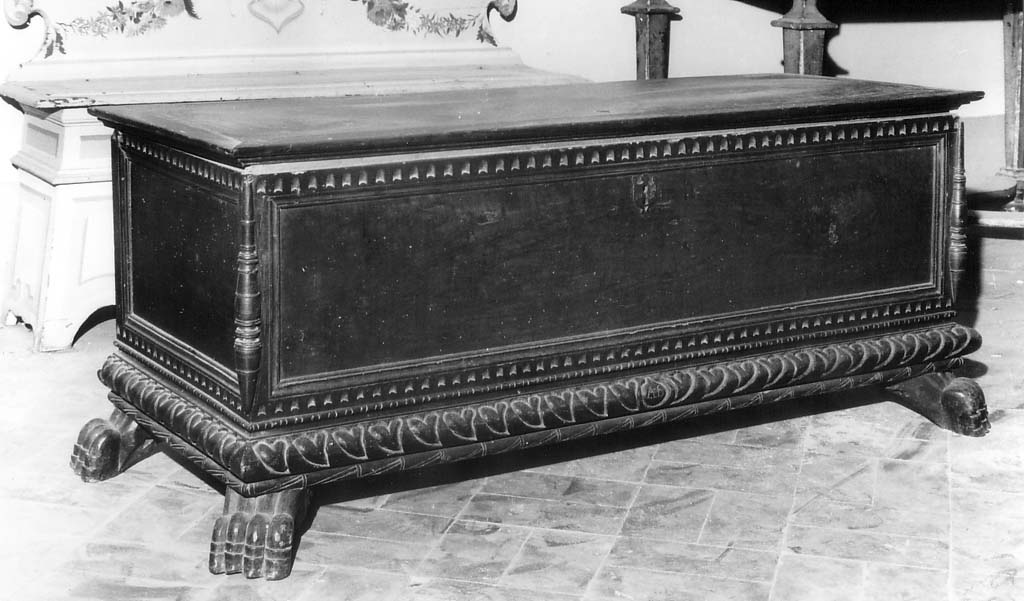 cassapanca - ambito romano (seconda metà sec. XVI)