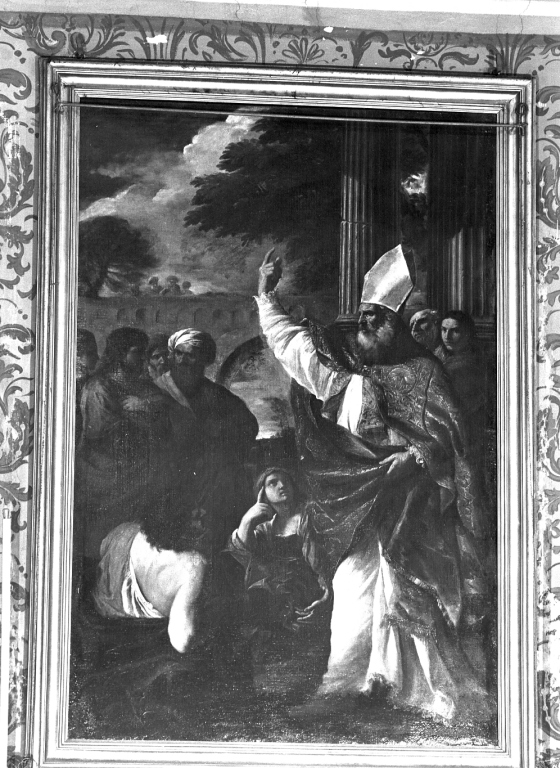 predica di San Barnaba (dipinto) di Mola Pier Francesco (seconda metà sec. XVII, sec. XIX)