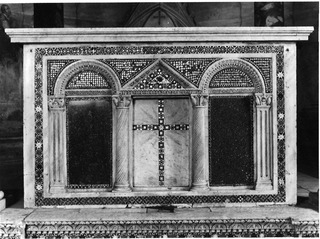 mensa d'altare - ambito romano (fine sec. XIII)