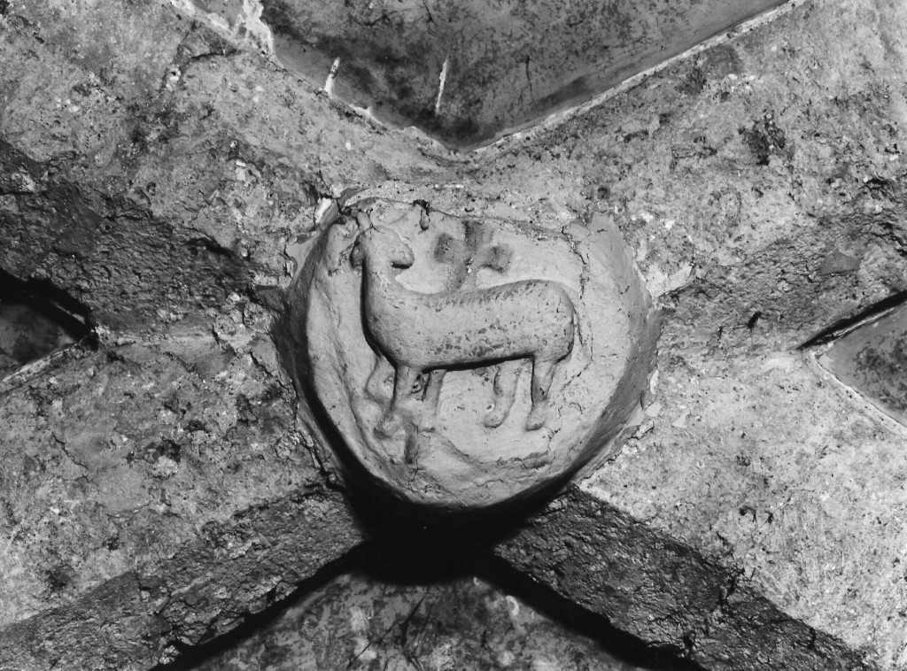 chiave di volta - ambito laziale (sec. XII)