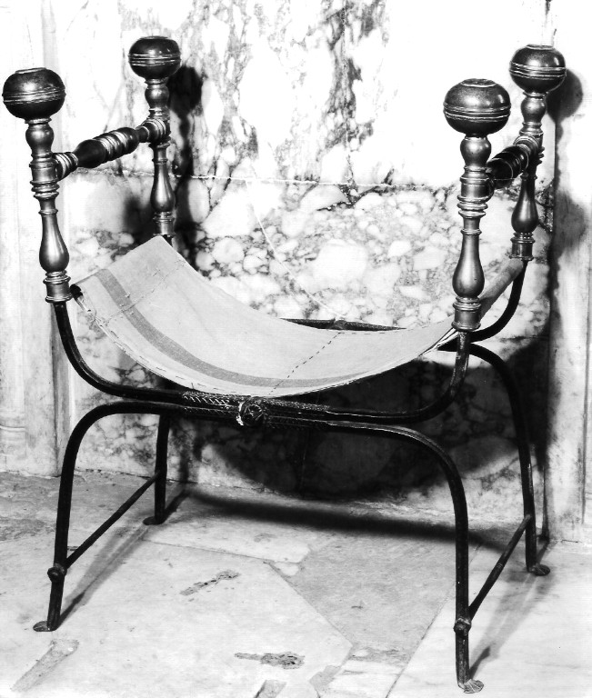 faldistorio - ambito laziale (sec. XVI)