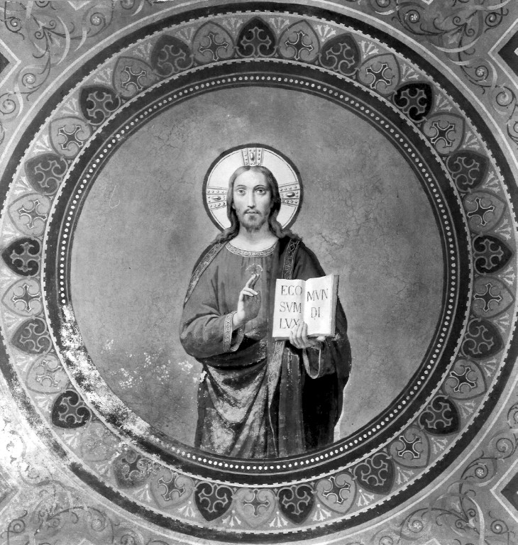 Cristo benedicente (dipinto) - ambito laziale (primo quarto sec. XX)