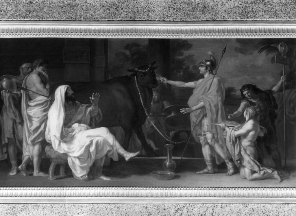 Germanico e il toro Apis (dipinto) di Conca Tommaso (sec. XVIII)