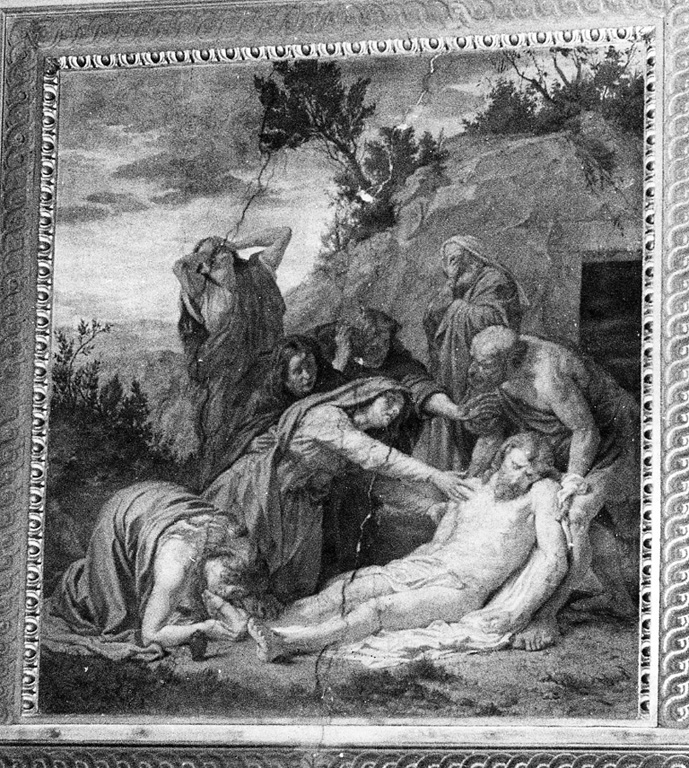 deposizione di Cristo dalla croce (dipinto, elemento d'insieme) di Mariani Cesare (attribuito) (seconda metà sec. XIX)