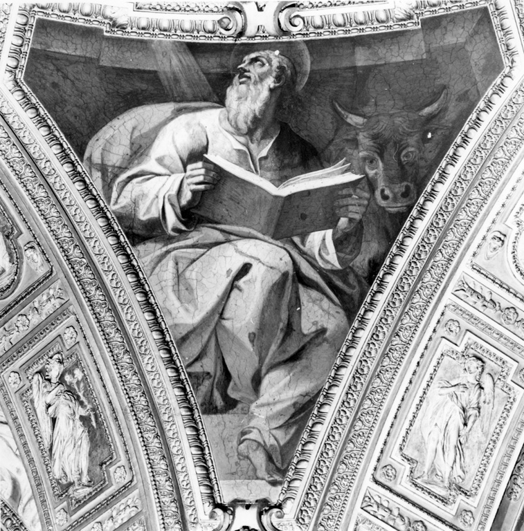 quattro evangelisti (decorazione pittorica, insieme) di Casolani Cristoforo (attribuito) (sec. XVII)