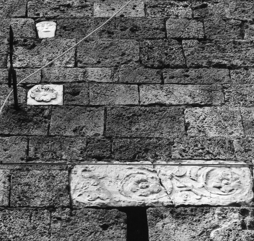 rosetta (rilievo, frammento) - ambito laziale (secc. VIII/ IX, sec. XIX)