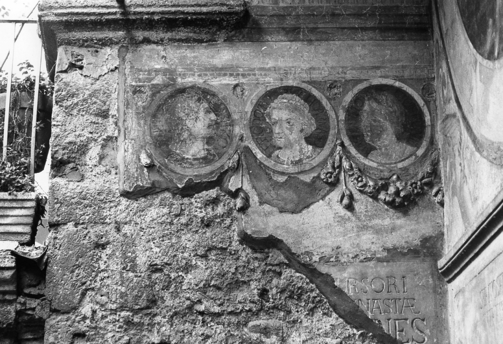 una figura di profilo, Dionigi di Alicarnasso e Marco Tullio Cicerone (dipinto) di Barnekow Alberto (attribuito) (sec. XIX)