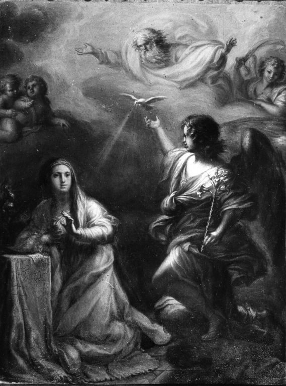 Annunciazione (dipinto) di Maratta Carlo (scuola) (seconda metà sec. XVII)