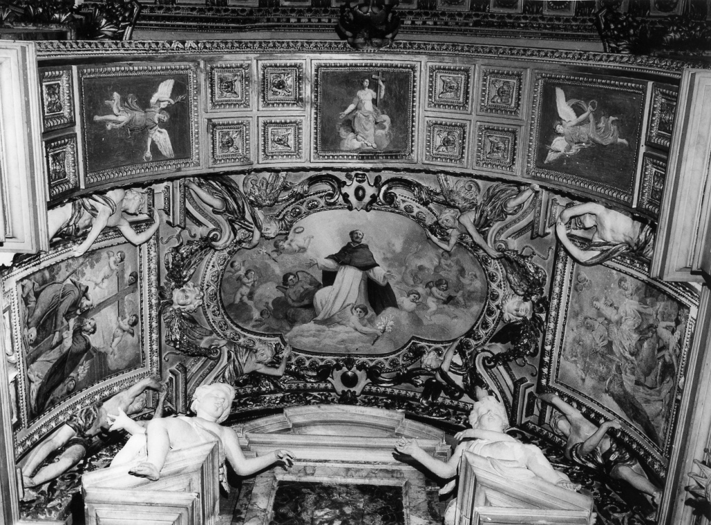 La Religione, Angeli con corone e palme (dipinto) - ambito romano (metà sec. XIX)