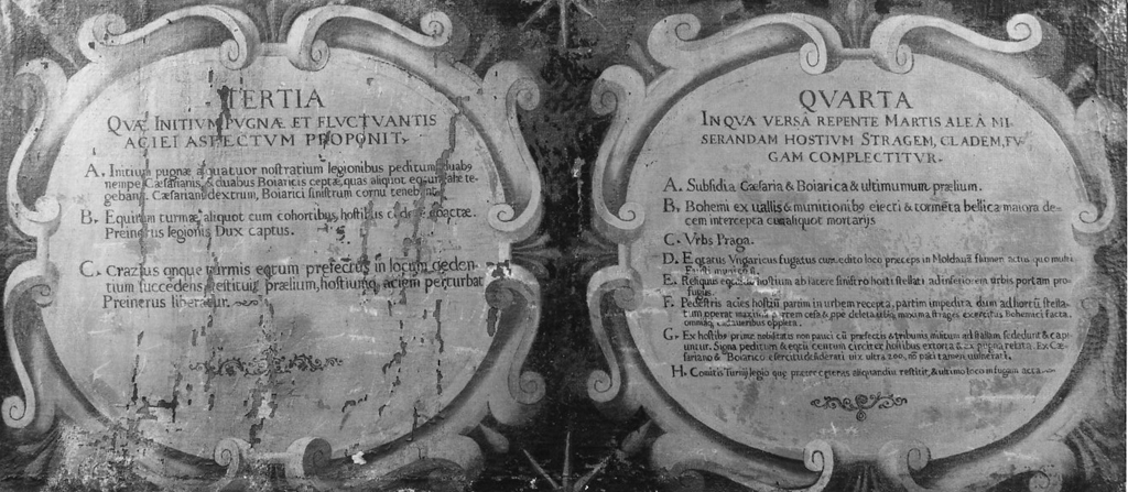iscrizione dipinta - ambito romano (sec. XVII)