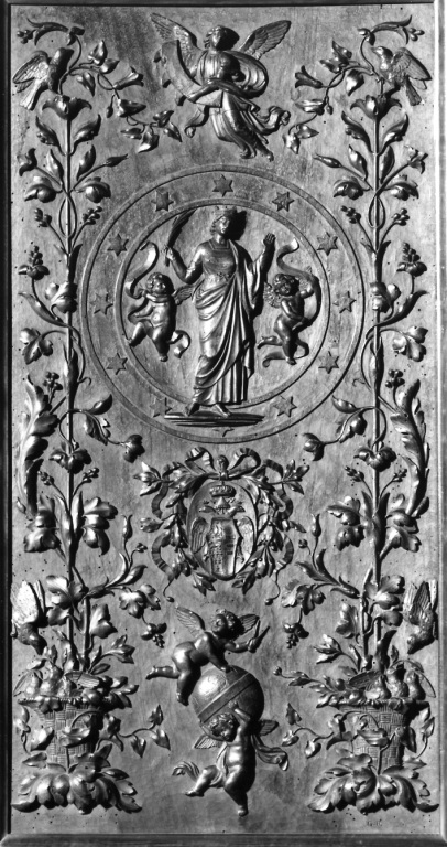 Santa Caterina d'Alessandria (rilievo) di Fontana Francesco, Burzagli G (sec. XIX)