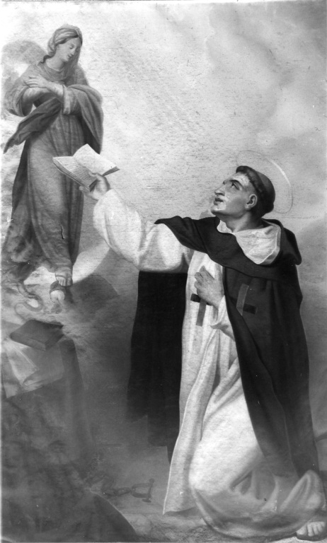 Apparizione della Madonna al Beato Giovanni Battista della Concezione (dipinto) - ambito romano (seconda metà sec. XIX)