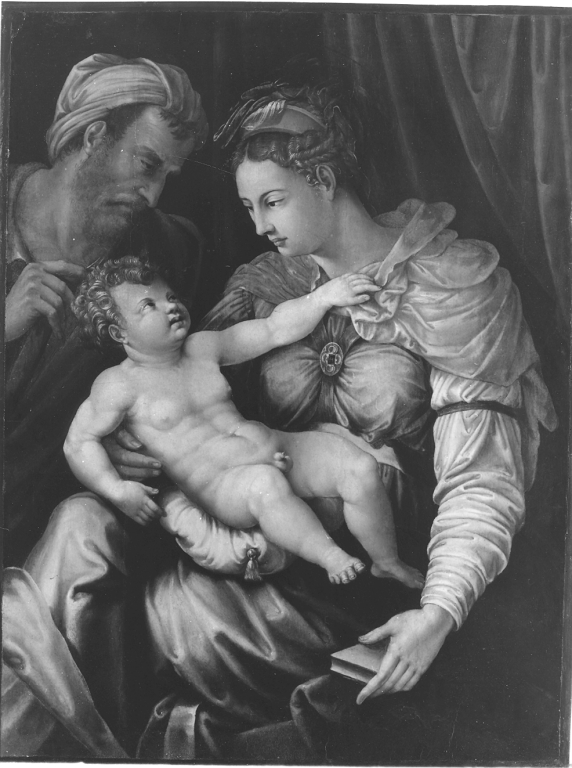Madonna con Bambino e San Giuseppe (dipinto) di Giovanni Battista di Iacopo (prima metà sec. XVI)