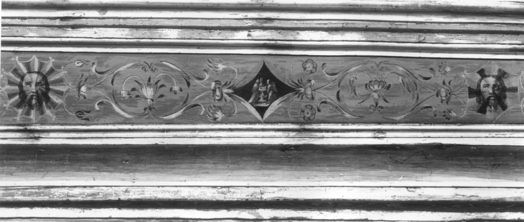adorazione dei magi (soffitto a cassettoni, complesso decorativo) - ambito romano (sec. XVI)