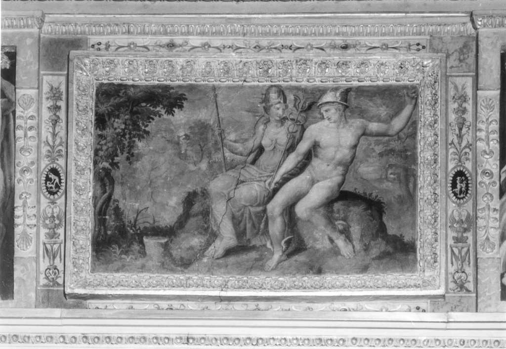 Minerva e Mercurio (dipinto) di Ponsio Jacquio (sec. XVI)