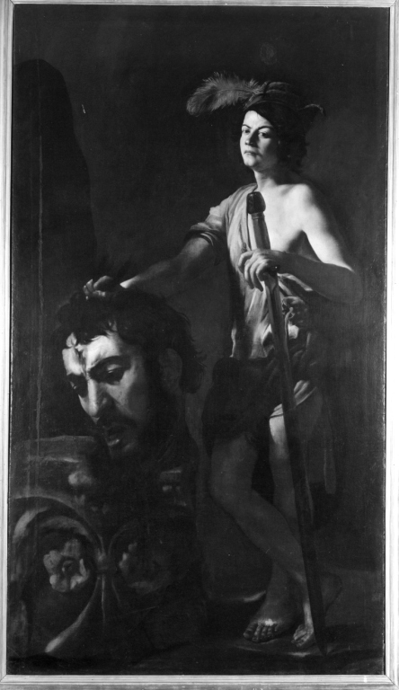 Davide con la testa di Golia (dipinto) di Caracciolo Giovanni Battista detto Battistello (sec. XVII)