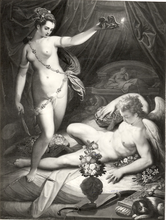 Amore e Psiche (dipinto) di Zucchi Jacopo (sec. XVI)