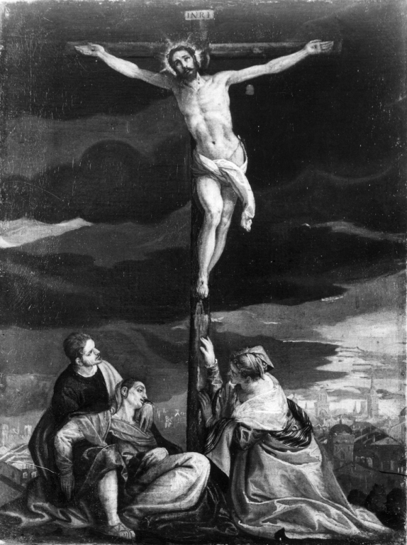 Cristo crocifisso (dipinto) - ambito veneto (ultimo quarto sec. XVI)