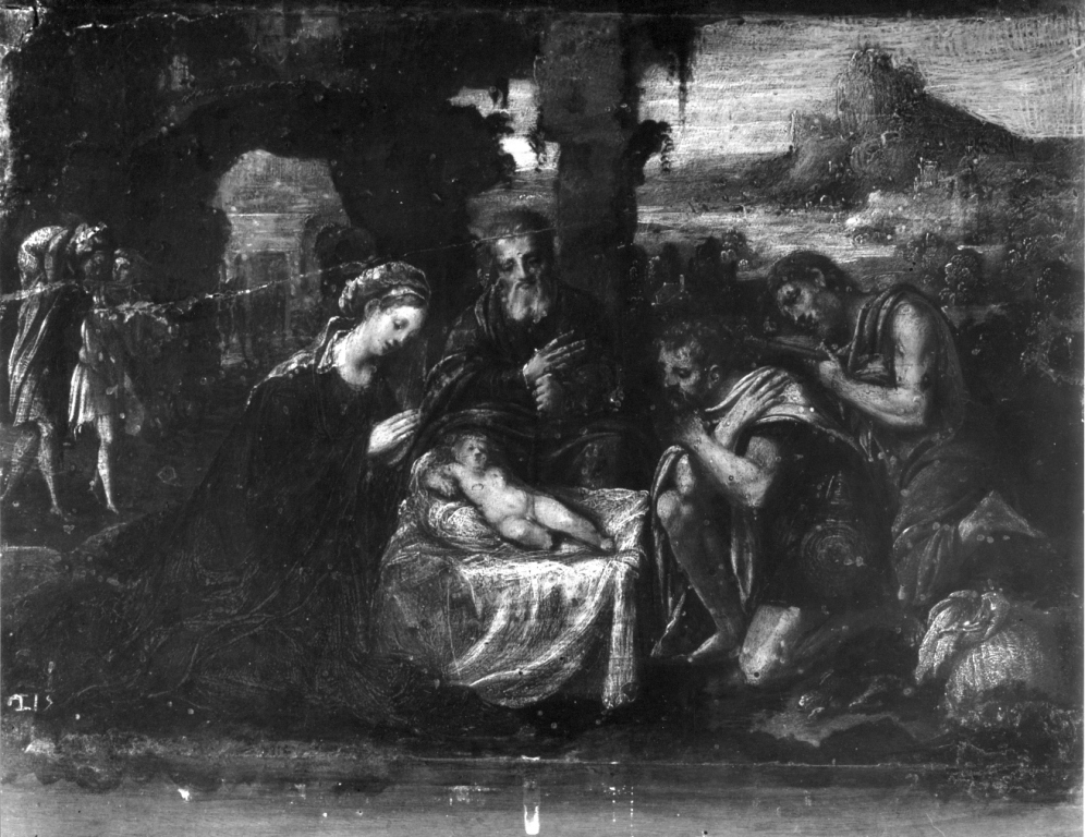 Adorazione dei pastori (dipinto) - ambito fiammingo (seconda metà sec. XVI)