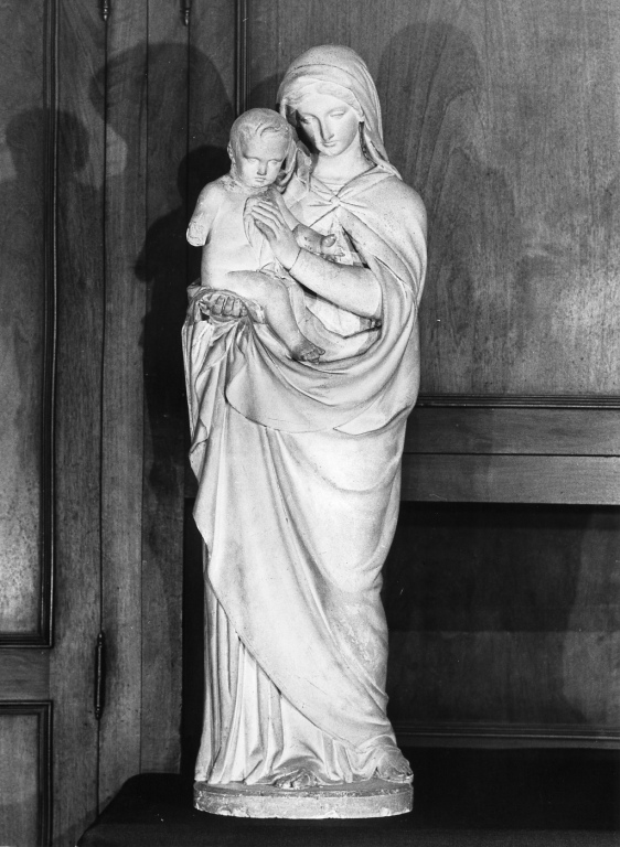 Madonna con Bambino (statua) - ambito romano (seconda metà sec. XIX)