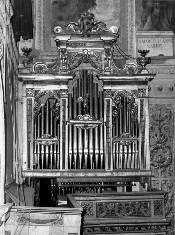 cassa d'organo - ambito romano (sec. XVII)