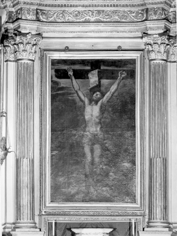 Cristo Crocifisso (pala d'altare) - ambito olandese (primo quarto sec. XVII)