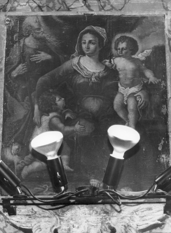 Sacra Famiglia con San Giovannino (dipinto) - ambito romano (sec. XVII)